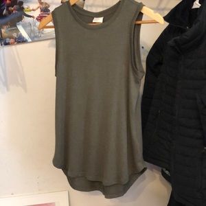 Soft, rich garden green tank